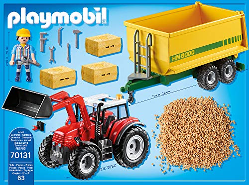 PLAYMOBIL Country Tractor con Remolque, A partir de 4 años (70131)