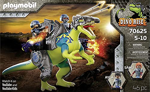 PLAYMOBIL Dino Rise Spinosaurus: Doble poder de defensa, A partir de 5 años (70625)