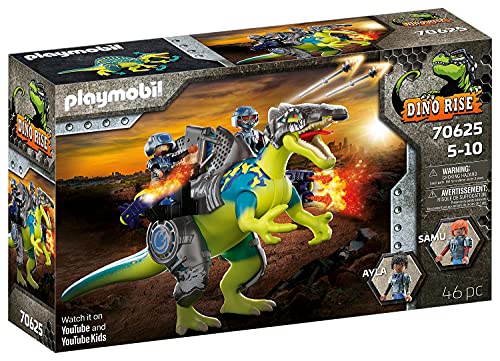 PLAYMOBIL Dino Rise Spinosaurus: Doble poder de defensa, A partir de 5 años (70625)