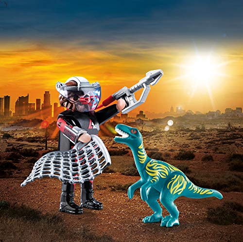 PLAYMOBIL Dinos 70693 DuoPack Velociraptor Frente a plünderer, a Partir de 4 años