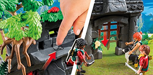 PLAYMOBIL Dinos Campamento Base con T-Rex y Efectos de Luz, a Partir de 4 Años