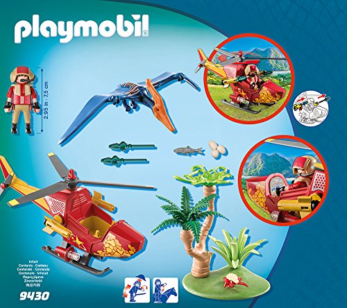 PLAYMOBIL Dinos Helicóptero con Pterosaurio, a Partir de 4 Años (9430)