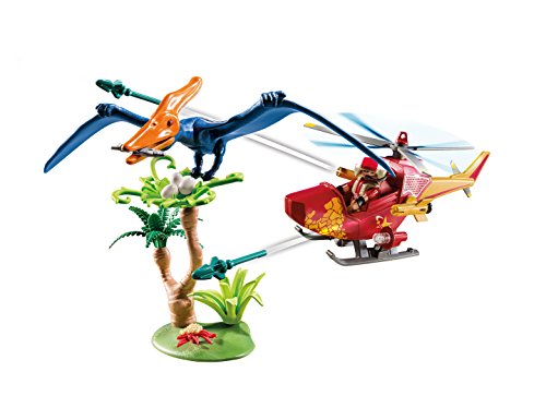 PLAYMOBIL Dinos Helicóptero con Pterosaurio, a Partir de 4 Años (9430)