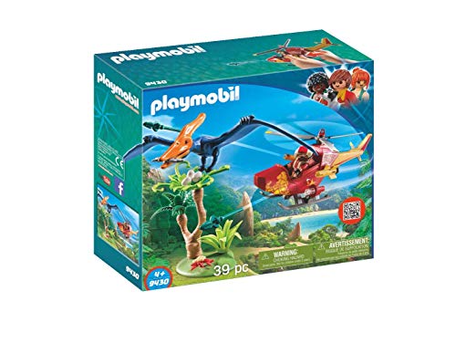 PLAYMOBIL Dinos Helicóptero con Pterosaurio, a Partir de 4 Años (9430)