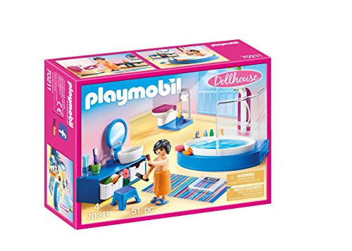 PLAYMOBIL Dollhouse 70210 Baño, A Partir de 4 años