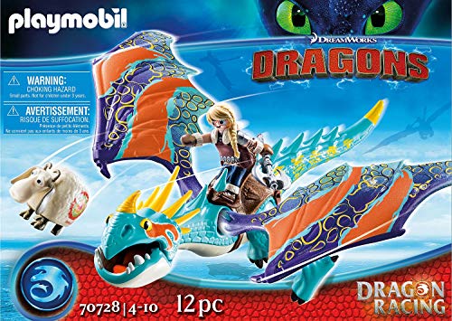 PLAYMOBIL DreamWorks Dragons 70728 Dragon Racing: Astrid y Tormenta, A partir de 4 años