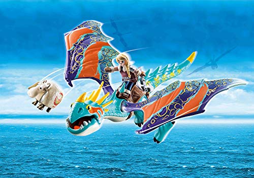 PLAYMOBIL DreamWorks Dragons 70728 Dragon Racing: Astrid y Tormenta, A partir de 4 años