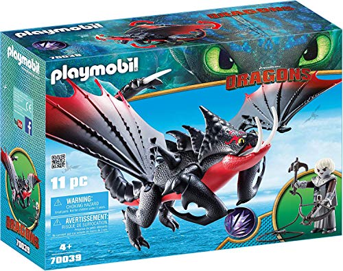 PLAYMOBIL Dreamworks Dragons Aguijón Venenoso y Crimmel, A partir de 4 años (70039)