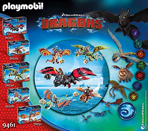 PLAYMOBIL DreamWorks Dragons Bocón con Lanzadera de Ovejas, A partir de 4 años (9461) , color/modelo surtido