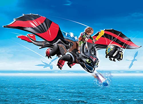 PLAYMOBIL Dreamworks Dragons Dragon Racing: Hipo y Desdentao , A partir de 4 años (70727)