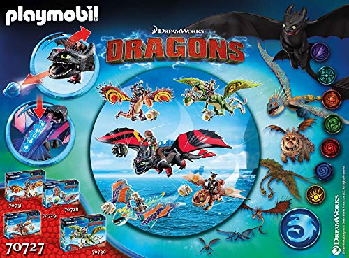 PLAYMOBIL Dreamworks Dragons Dragon Racing: Hipo y Desdentao , A partir de 4 años (70727)