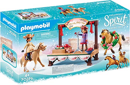 PLAYMOBIL DreamWorks Spirit 70396 Concierto de Navidad, A Partir de 4 Años