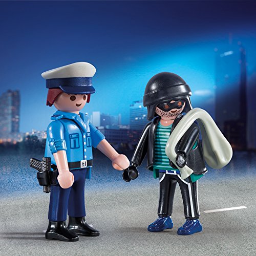 PLAYMOBIL Duo Pack- Policía y Ladrón, Multicolor, única (9218)