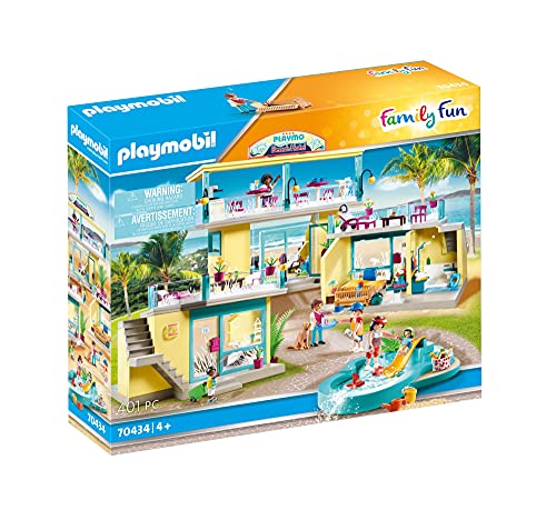 PLAYMOBIL Family Fun 70434 PLAYMO Beach Hotel, A partir de 4 años