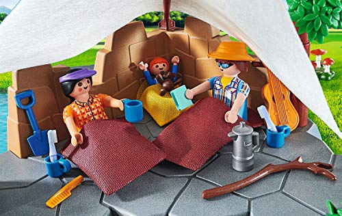 PLAYMOBIL Family Fun 70743 - Familia de Viaje de Camping (4 años)