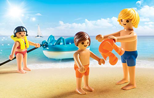 PLAYMOBIL Family Fun Lancha con Flotadores, A partir de 4 años (70091)