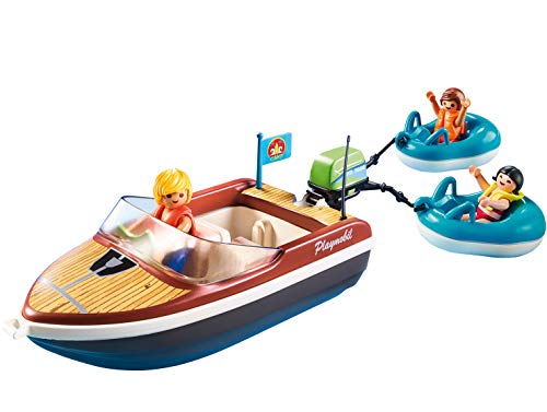 PLAYMOBIL Family Fun Lancha con Flotadores, A partir de 4 años (70091)