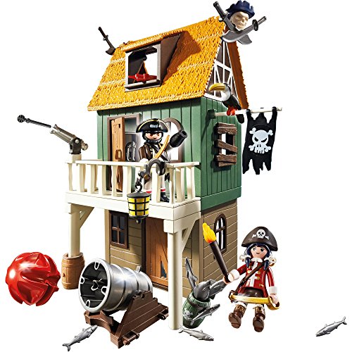 PLAYMOBIL - Fuerte de Pirata camuflado con Ruby, playset (4796)