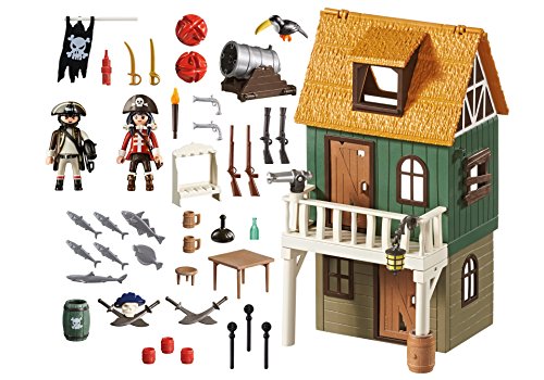 PLAYMOBIL - Fuerte de Pirata camuflado con Ruby, playset (4796)