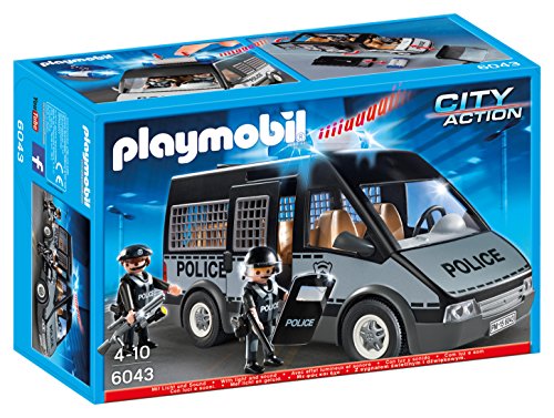 PLAYMOBIL - Furgón de policía con Luces y Sonido (60430)