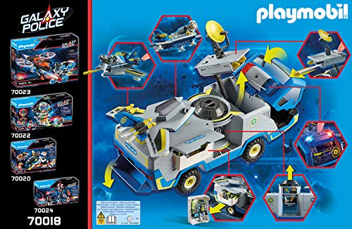 PLAYMOBIL Galaxy Police 70018 Policía Galáctica Camión, con Efectos de Luz, A Partir de 5 Años