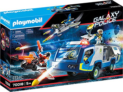 PLAYMOBIL Galaxy Police 70018 Policía Galáctica Camión, con Efectos de Luz, A Partir de 5 Años