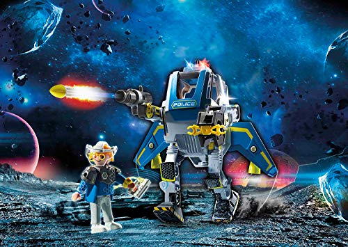 PLAYMOBIL Galaxy Police 70018 Policía Galáctica Robot, con Efectos de Luz, A Partir de 5 Años