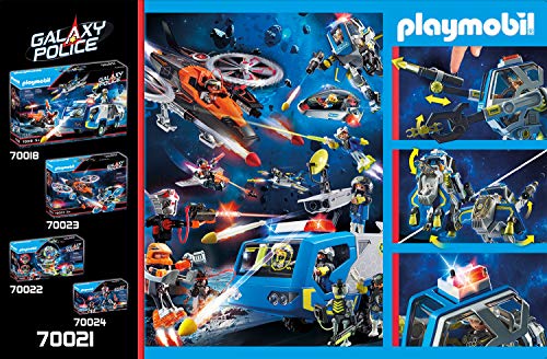 PLAYMOBIL Galaxy Police 70018 Policía Galáctica Robot, con Efectos de Luz, A Partir de 5 Años