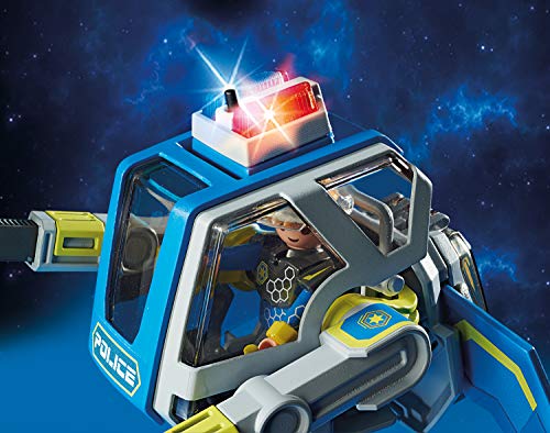 PLAYMOBIL Galaxy Police 70018 Policía Galáctica Robot, con Efectos de Luz, A Partir de 5 Años