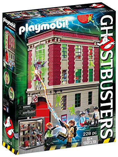 PLAYMOBIL Ghostbusters Cuartel Parque de Bomberos, A partir de 6 años (9219)