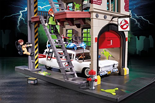 PLAYMOBIL Ghostbusters Cuartel Parque de Bomberos, A partir de 6 años (9219)