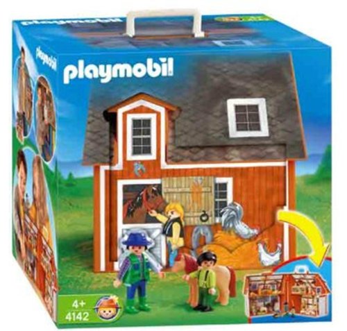 PLAYMOBIL - Granja en Forma de maletín, Set de Juego (4142)