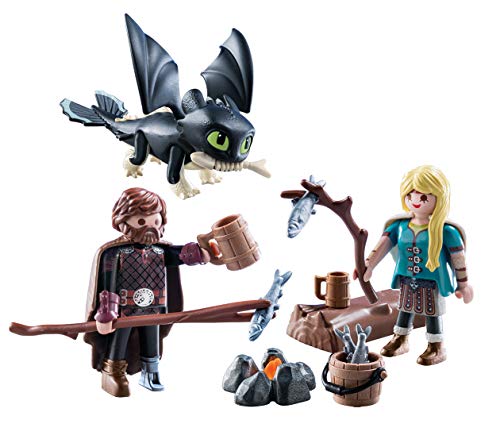 Playmobil Hipo y Astrid con Bebé Dragón