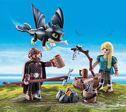 Playmobil Hipo y Astrid con Bebé Dragón