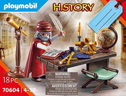 PLAYMOBIL History Set de Regalo Astrónomo, Multicolor, 18 Piezas