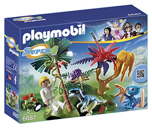 PLAYMOBIL - Isla perdida con Alien y Raptor, playset (6687)