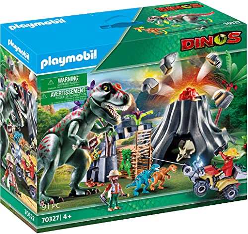 Playmobil Isla Volcánica con T-Rex'