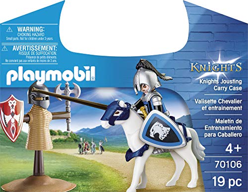 PLAYMOBIL- Maletín de Entrenamiento para Caballero Juguete, Multicolor (geobra Brandstätter 70106)