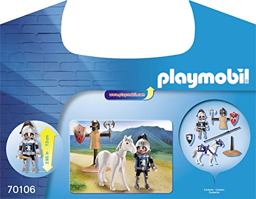 PLAYMOBIL- Maletín de Entrenamiento para Caballero Juguete, Multicolor (geobra Brandstätter 70106)