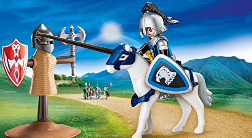 PLAYMOBIL- Maletín de Entrenamiento para Caballero Juguete, Multicolor (geobra Brandstätter 70106)