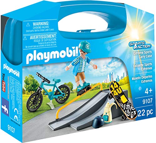 PLAYMOBIL- Maletín Deportes Extremos (9107), Multicolor