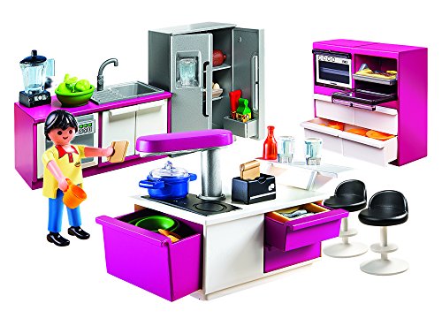 PLAYMOBIL Mansión Moderna de Lujo - Cocina de diseño Abierto, playset (5582)