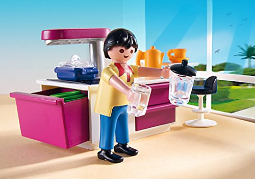 PLAYMOBIL Mansión Moderna de Lujo - Cocina de diseño Abierto, playset (5582)