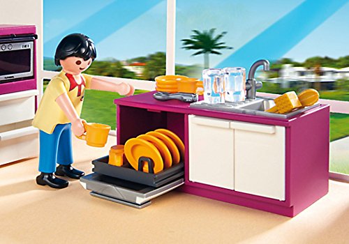 PLAYMOBIL Mansión Moderna de Lujo - Cocina de diseño Abierto, playset (5582)