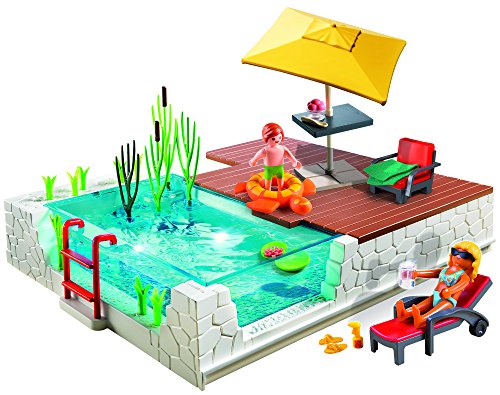 PLAYMOBIL Mansión Moderna de Lujo - Playset Piscina con terraza (5575)