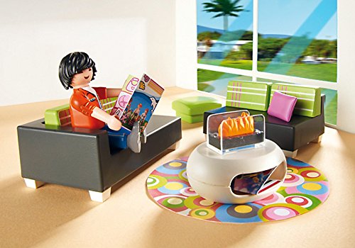 PLAYMOBIL Mansión Moderna de Lujo - Sala de Estar, playset (5584)