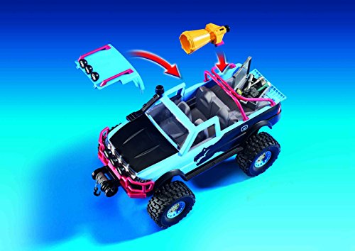 Playmobil-Monster Truck con Alex y Rock Brock Playset de figuras de juguete, multicolor, 12,5 x 38,5 x 28,4 cm 9407