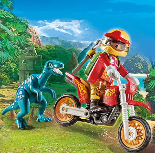 Playmobil Moto con Velociraptor 9431