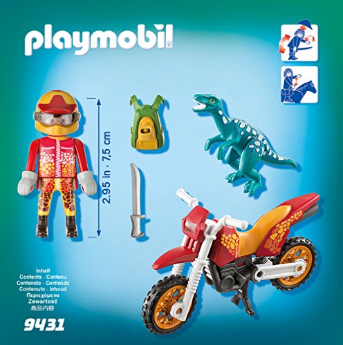 Playmobil Moto con Velociraptor 9431