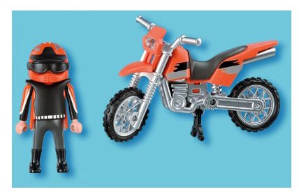 PLAYMOBIL - Moto de Motocross (5115)